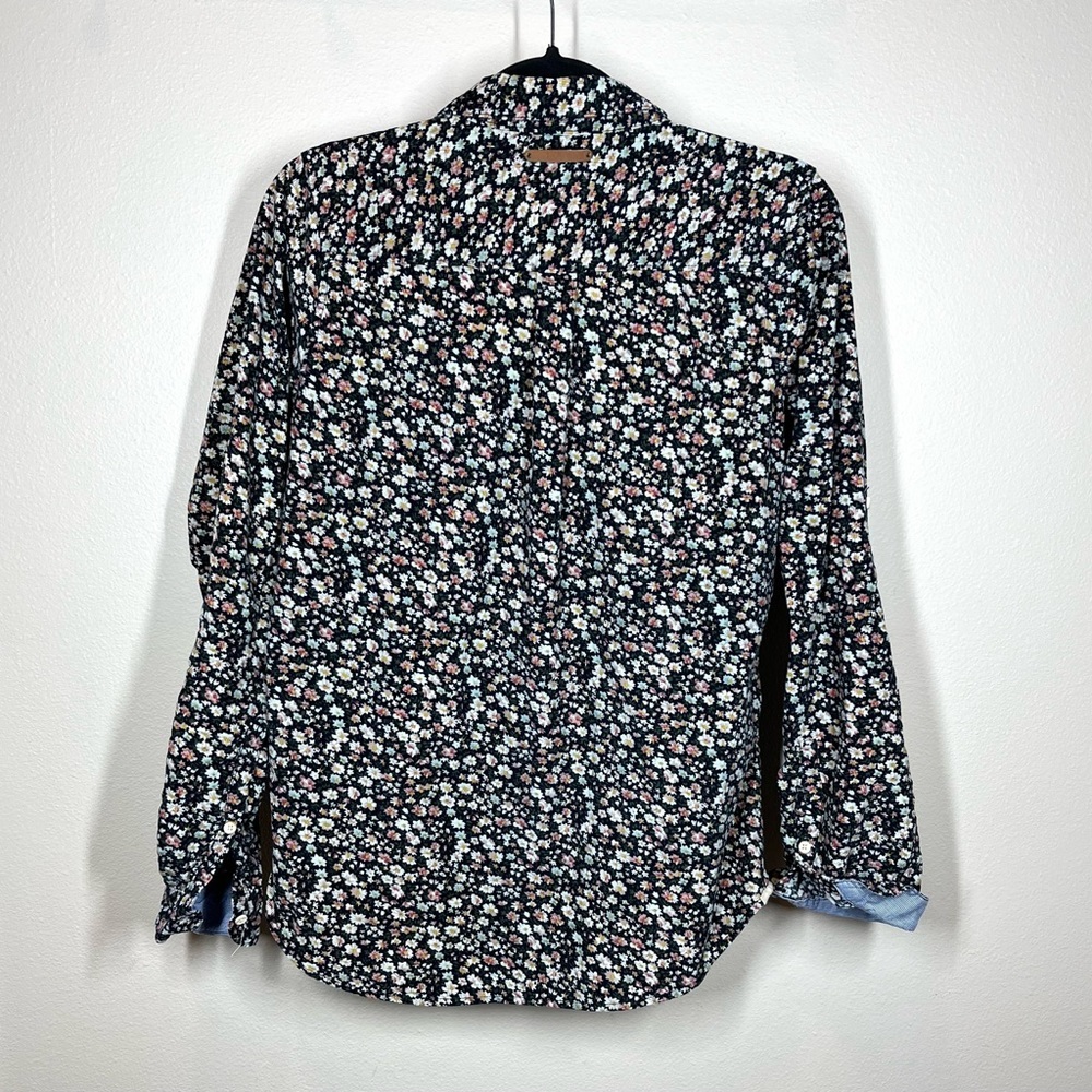Like New Trovata Floral Button Down Corduroy Shir… - image 2